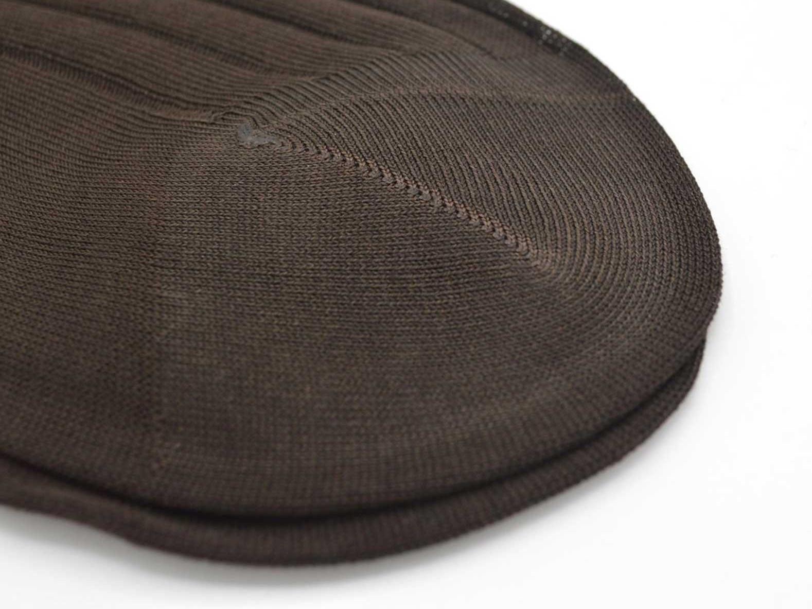 chaussettes-montantes-mi-bas-unies-marron-chocolat-en-pur-fil-d'écosse-remaillées-à-la-main-pour-hommes4